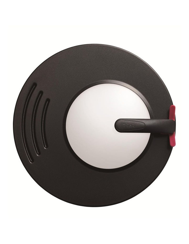 Multi Lid with Glass Window 24-30cm in Black