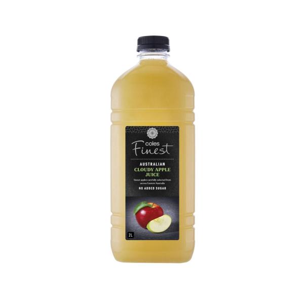 COLES FINEST APPLE JUICE 2L