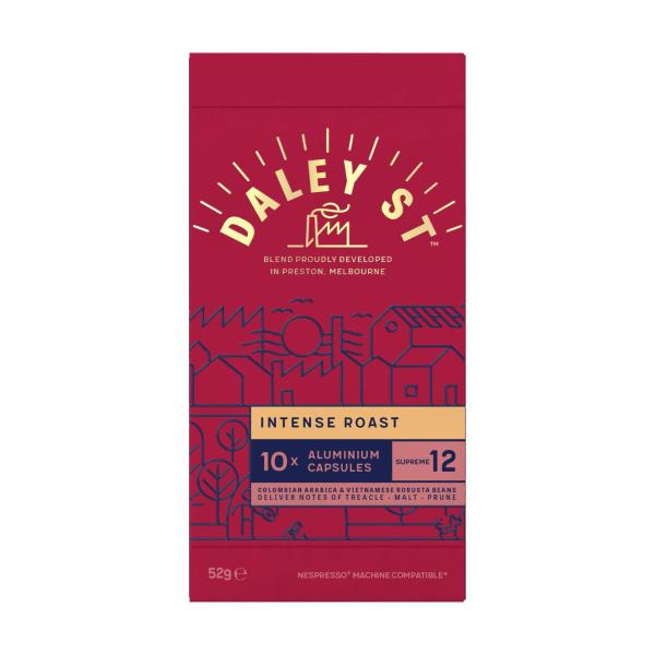 DALEY STREET INTENSE ALUMINIUM NESPRESSO COMPATIBLE COFFEE CAPSULES 10 PACK