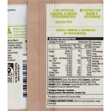 Macro Choc Almond Snack Ball with Nut Butter 35g