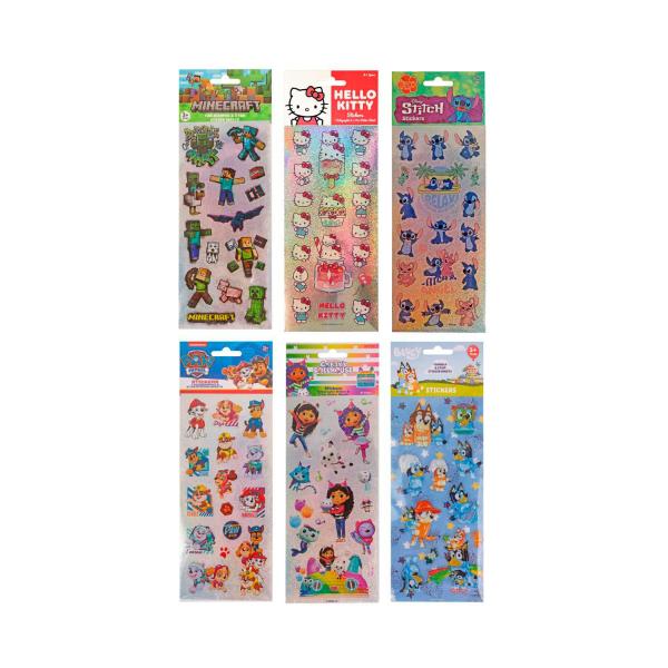LICENSED STICKERS 3 PACK