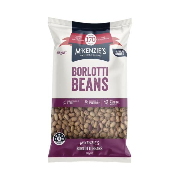 MCKENZIE'S BORLOTTI BEANS 375g