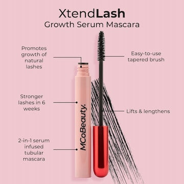 MCoBeauty Xtend Lash Growth Serum Mascara Black 7mL