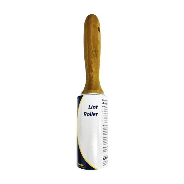 KORBOND BAMBOO HANDLE LINT ROLLER