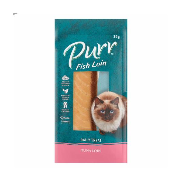 PURR CAT TREAT TUNA LOIN 30GRAM