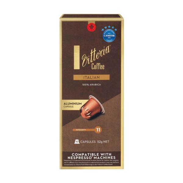 VITTORIA ITALIAN NESPRESSO COMPTAIBLE COFFEE CAPSULES 10 PACK
