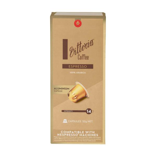 VITTORIA ESPRESSO NESPRESSO COMPATIBLE COFFEE CAPSULES 10 PACK