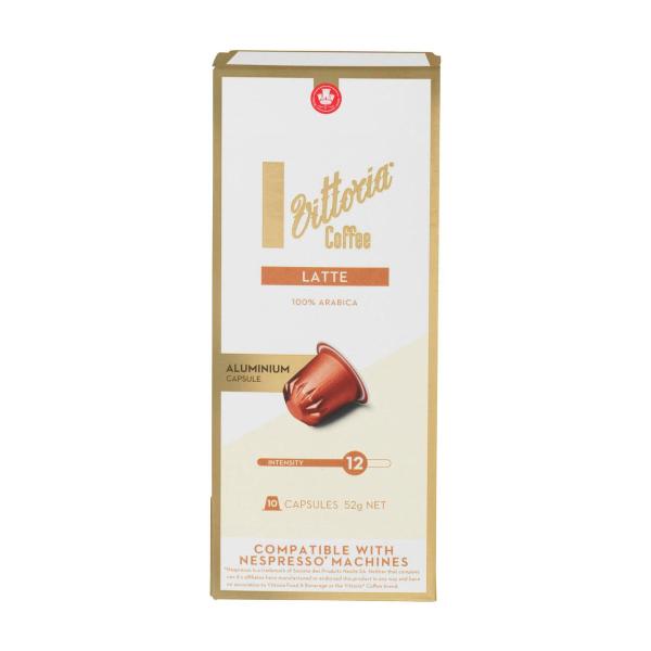 VITTORIA LATTE NESPRESSO COMPATIBLE COFFEE CAPSULES 10 PACK
