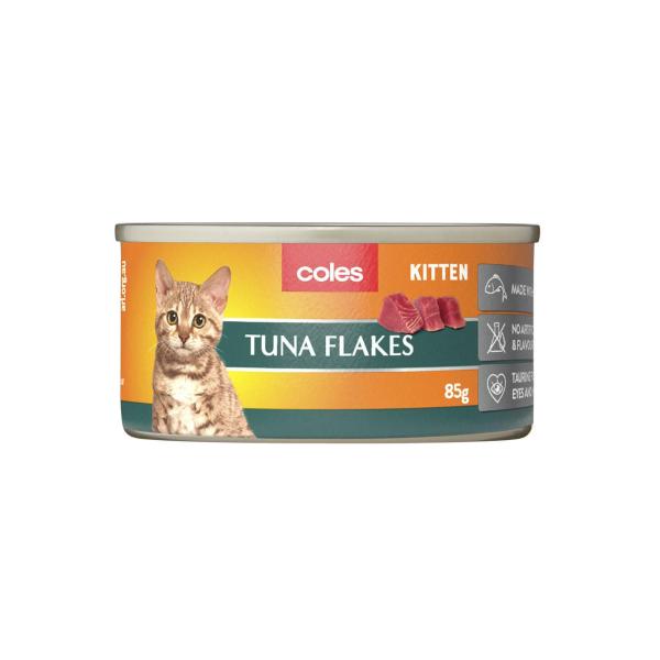 COLES CAT FOOD TUNA KITTEN 85GRAM