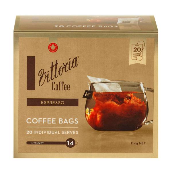 VITTORIA ESPRESSO BLEND COFFEE BAG 20 PACK