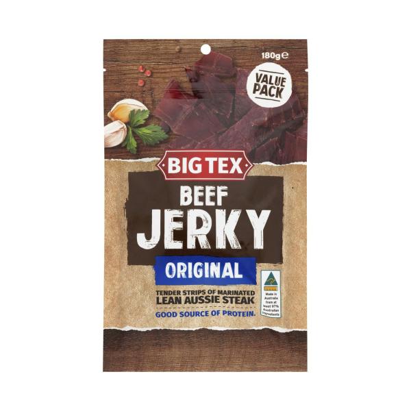 BIG TEX BEEF JERKY ORIGINAL 180G