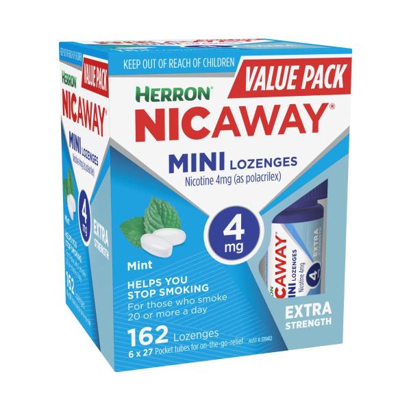 HERRON NICAWAY MINI LOZENGES 4MG 162PK