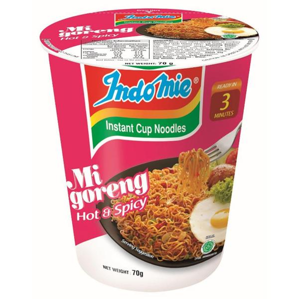 INDOMIE NOODLE CUP HOT & SPICY 70G
