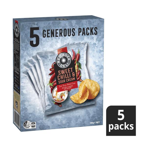 Potato Chips Multipack Of 5 Sweet Chili & Sour Cream