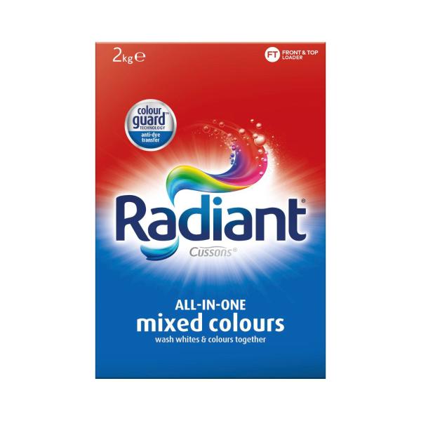 RADIANT LAUNDRY POWDER ALL-IN-ONE MIXED COLOURS 2KG