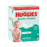 Huggies Fragrance Free 3x80 Wipes