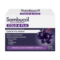 Sambucol Cold & Flu 24 Capsules - GimmeNow