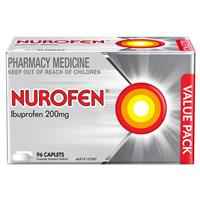 Nurofen Pain and Inflammation Relief Caplets 200mg Ibuprofen 96 Pack