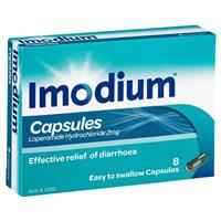 Imodium Diarrhoea Capsules 8 Pack