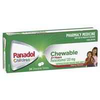 Panadol Children Chewable Tablets 3 Years+ 24 Tablets