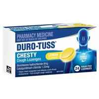 DURO-TUSS Chesty Cough Lozenges Lemon 24 Lozenges