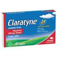 Claratyne Allergy Hayfever Relief Antihistamine Tablets 10 pack