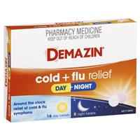 Demazin Cold & Flu Relief Day + Night 24 Tablets
