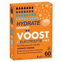 Voost Hydrate Orange Effervescent Tablets 60 Pack Exclusive Size