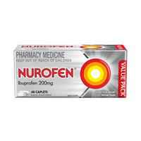 Nurofen Pain and Inflammation Relief Caplets 200mg Ibuprofen 48 pack