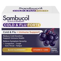 Sambucol Cold & Flu Forte 24 Capsules - GimmeNow