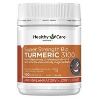 Healthy Care Super Strength Bio Turmeric 3100mg 100 Capsules NEW - GimmeNow