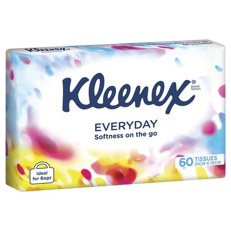 Kleenex Facial Tissue Soft Pack White 60 Pack - GimmeNow