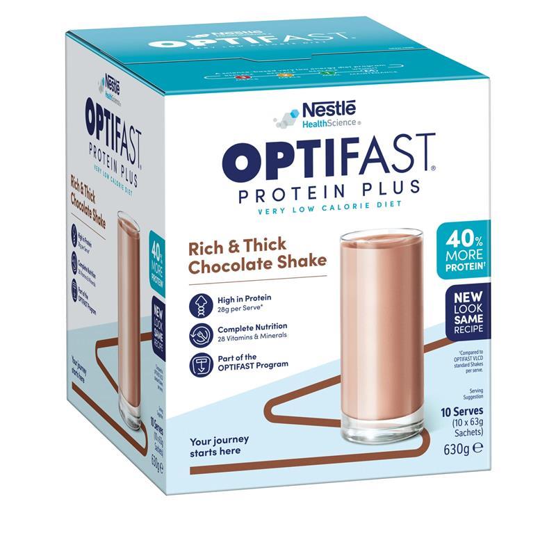 Optifast VLCD Protein Plus Shake Chocolate 10 Pack 630g - GimmeNow