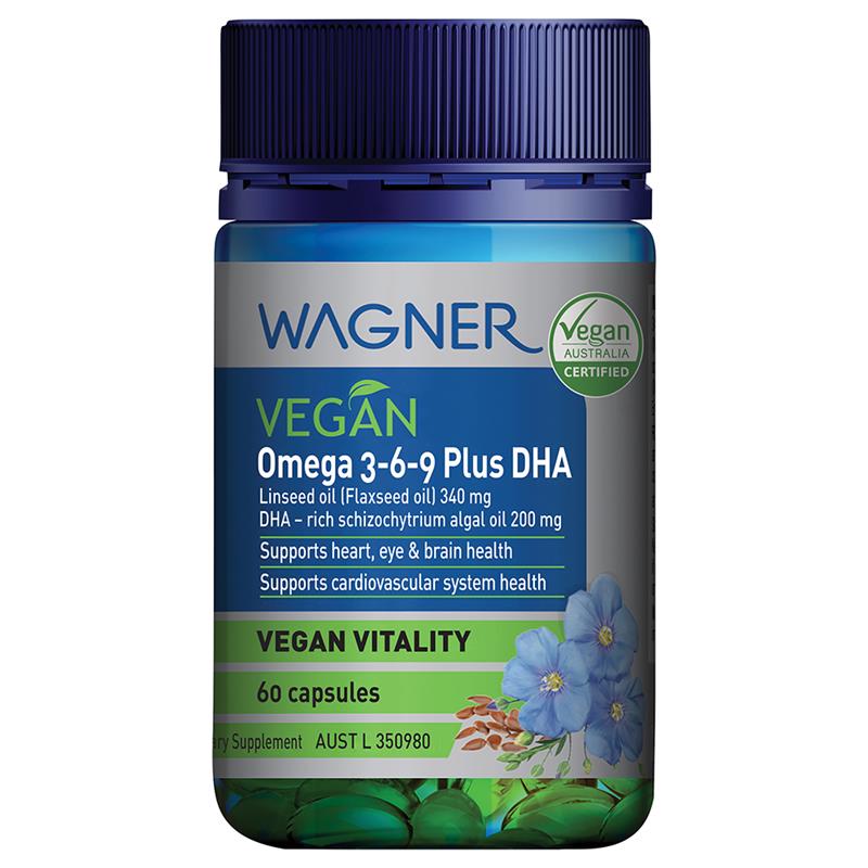 Wagner Vegan Omega 3-6-9 Plus DHA 60 Capsules