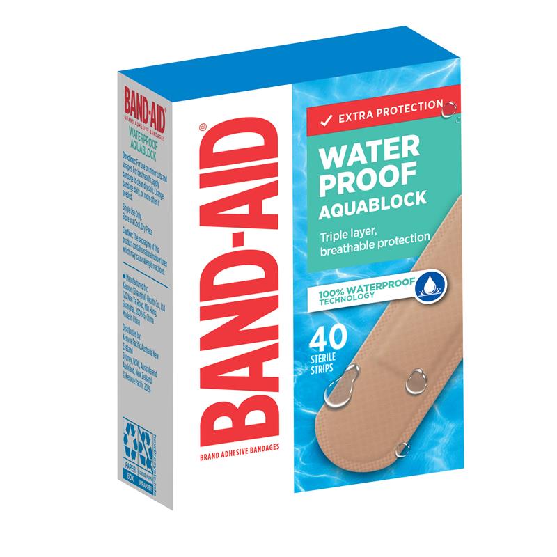 Band-Aid Aquablock Sterile Strips 40 Pack