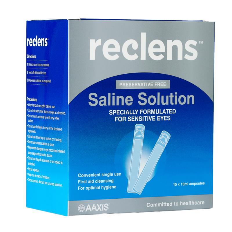 Reclens Normal Saline 15ml Ampules 15