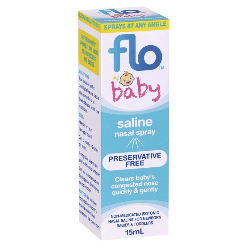 FLO Baby Saline Nasal Spray 15ml - GimmeNow