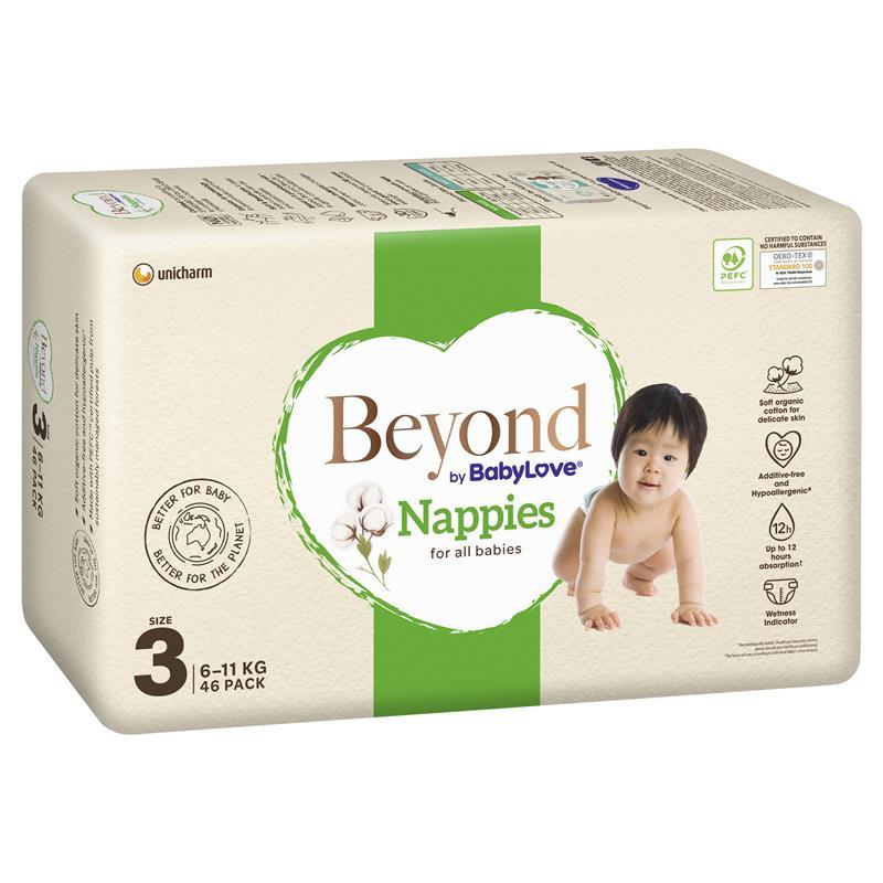 Beyond by BabyLove Nappies Size 3 (6-11kg) 46 Pack - GimmeNow