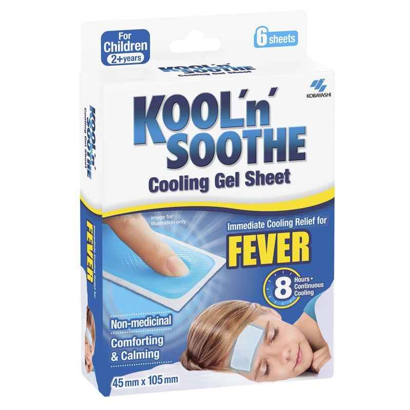 Kool n Soothe Kids Fever Relief - 6 Sheets