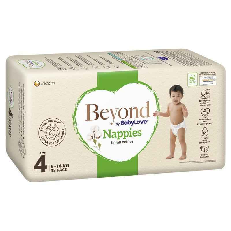 Beyond by BabyLove Nappies Size 4 (9-14kg) 38 Pack
