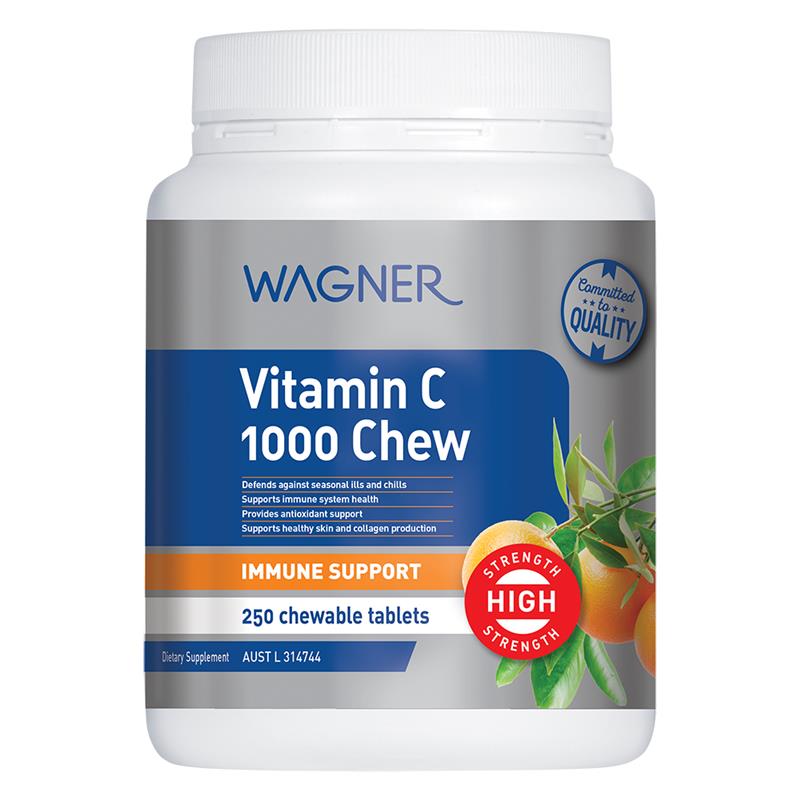 Wagner Vitamin C 1000 Chewable 250 Tablets