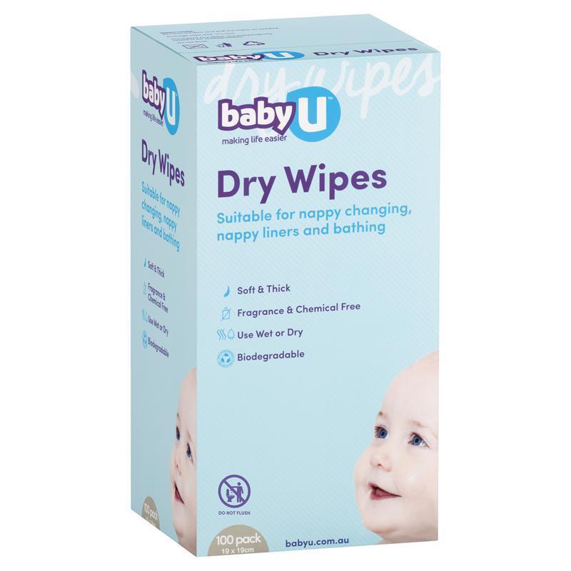 Baby U Dry Wipes 100 Pack - GimmeNow