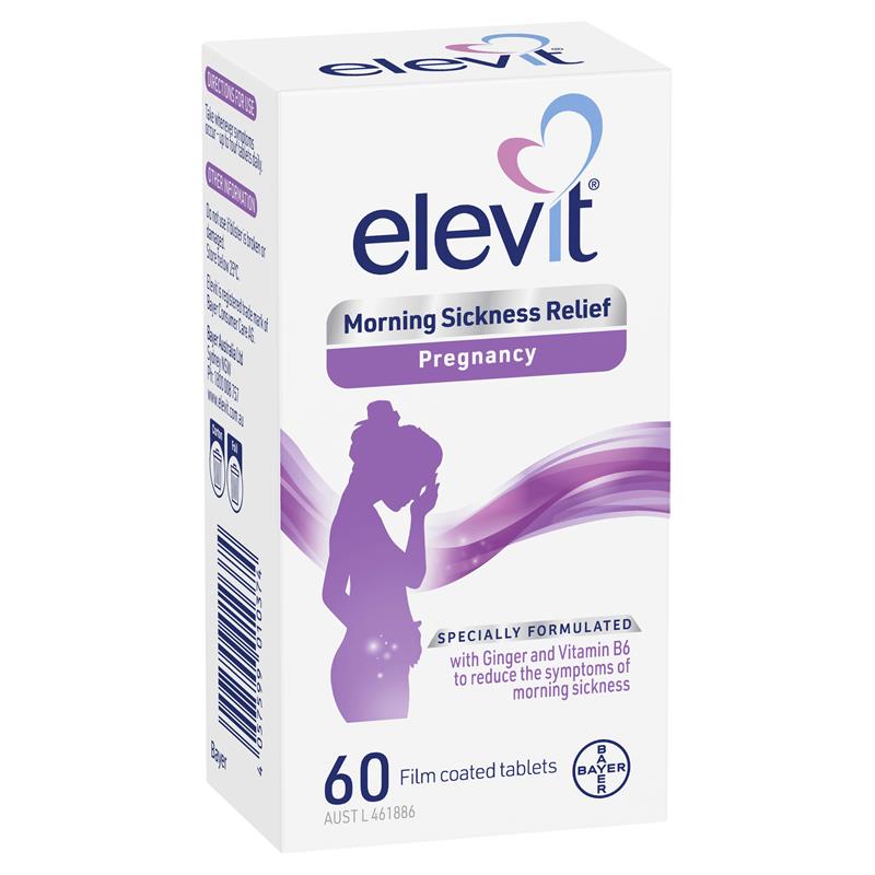Elevit Morning Sickness Relief Pregnancy 60 Tablets - GimmeNow