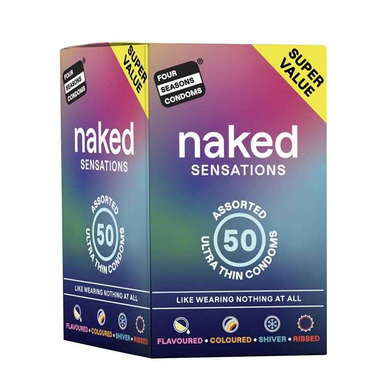 Four Seasons Condoms Naked Sensations 50 Pack