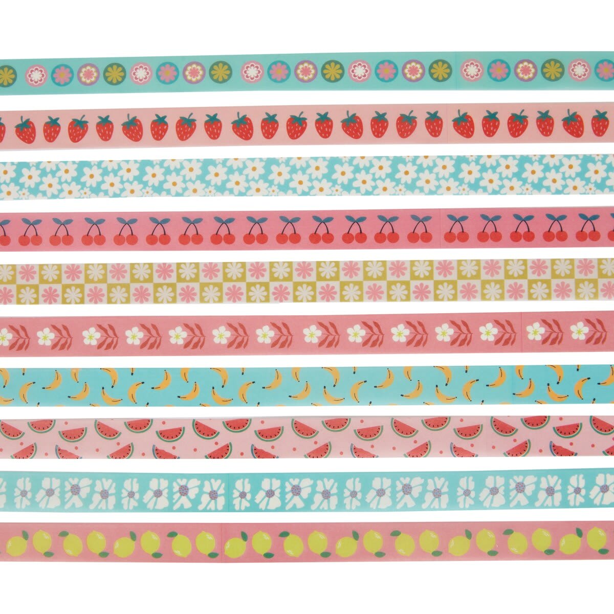 10 Pack Washi Tapes - Cute Fruit