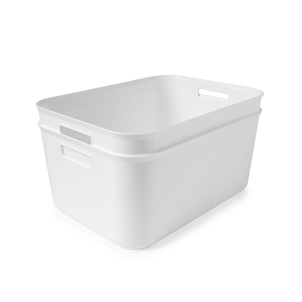 2 Pack 12.5L Utile Large Tubs - White