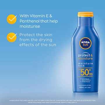 Nivea SPF 50+ Sun Protect & Moisture Sunscreen 400mL