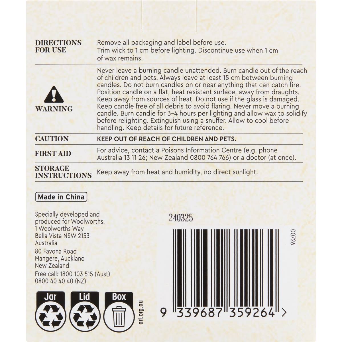 ZenZone Soy Blend Candle Zesty Citrus & Oud 260g