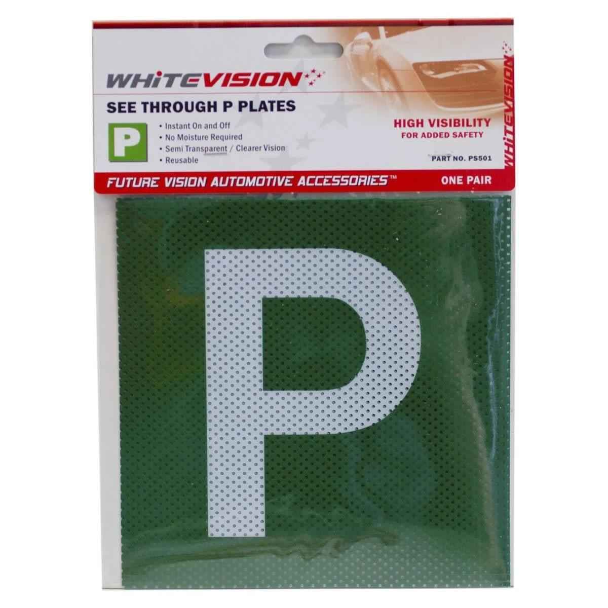 Whitevision See Through P Plates - VIC/WA