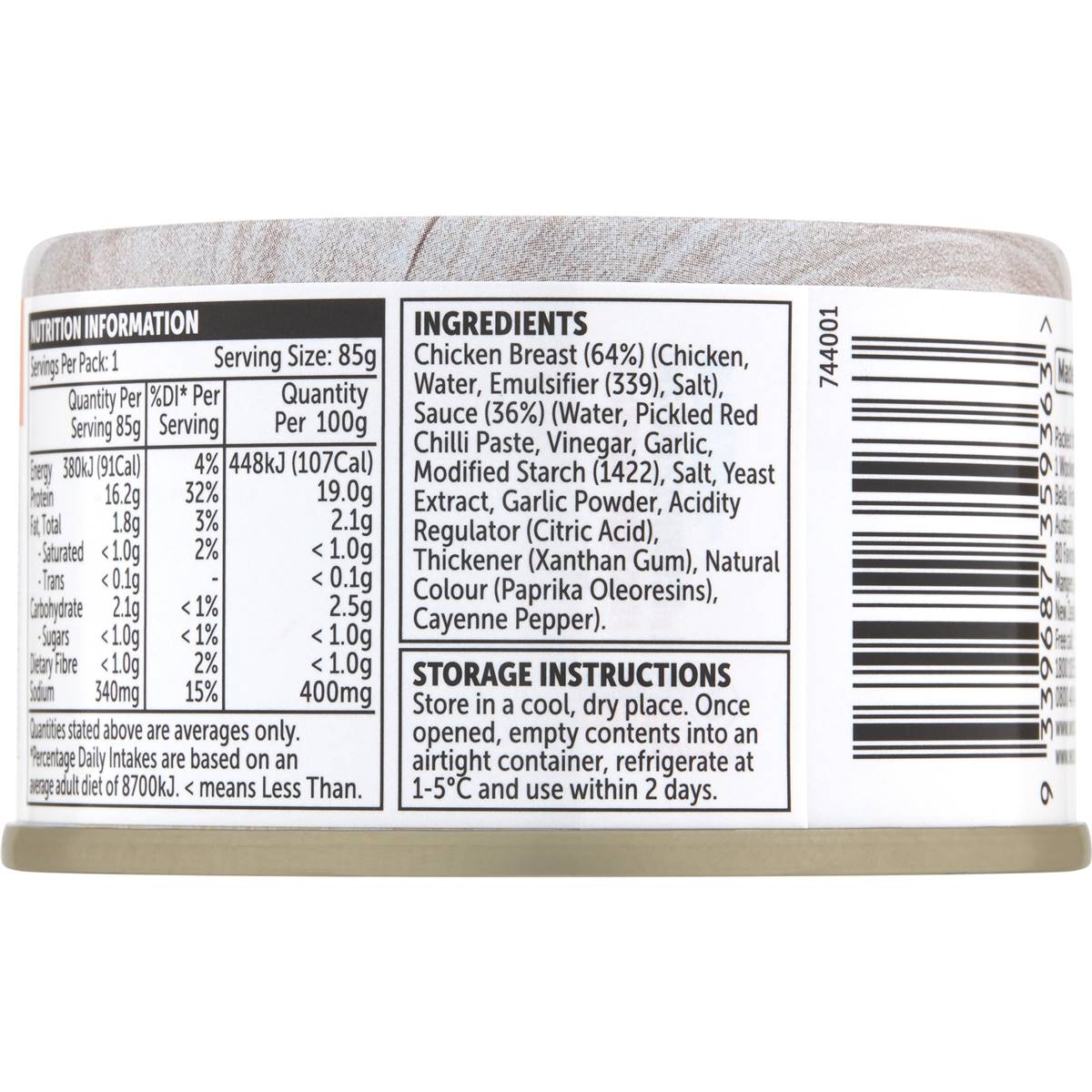 Woolworths Shredded Chicken Breast Buffalo Sauce 85g